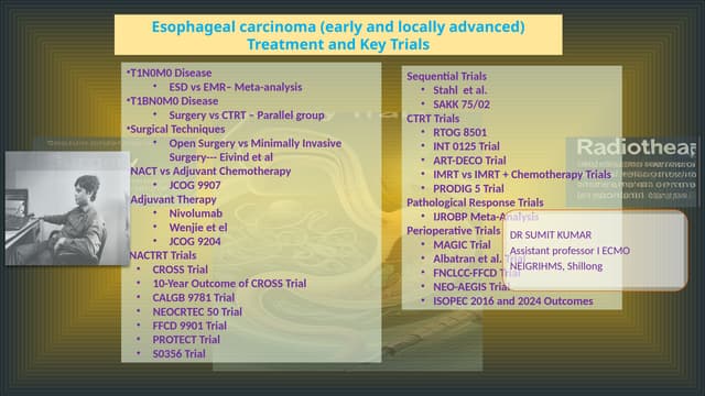 esophageal carcinoma trial  -update.pptx