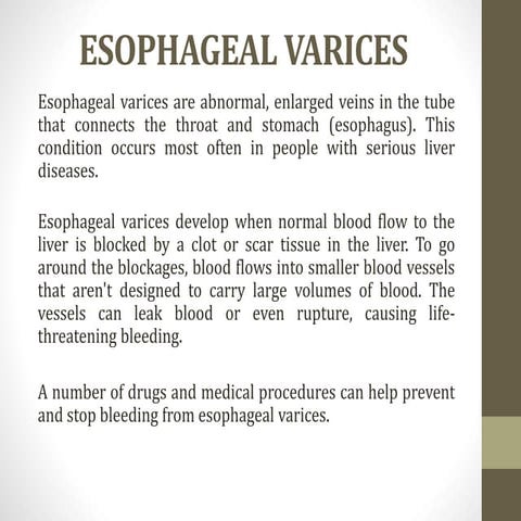 Esophageal varices