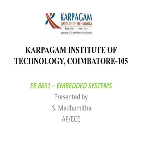 EMBEDDED SYSTEMS overview