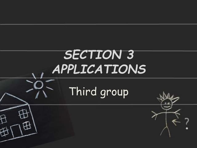 English for Specific Purposes (ESP) - Section 3 - Application