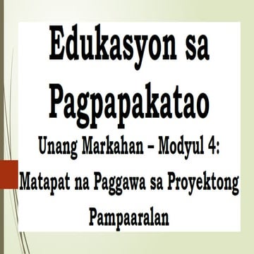 Edukasyon sa Pagpapakatao-Week 5- powerpoint presentation