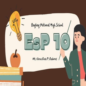 EsP10_Q2_Week-3 Week 4 of Quarter 2 of esp | PDF