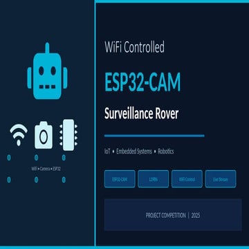 WiFi Controlled ESP32-CAM Surveillance Rover with Live Video Streaming ...