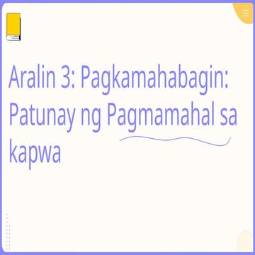 EDUKASYON SA PAGPAPAKATAO 6 ARALIN 3 PRESENTATION