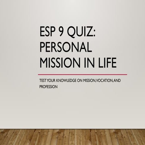 ESP_9_Quiz powerpoint presentation grade 9