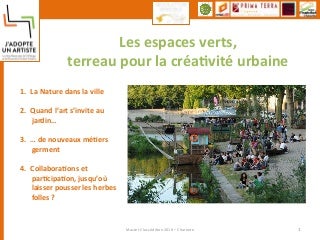 FOCUS Espaces Verts et Environnement - Ville de Nantes