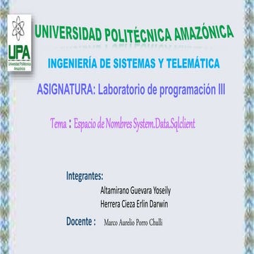 Espacio de nombres system.data.sqlclient