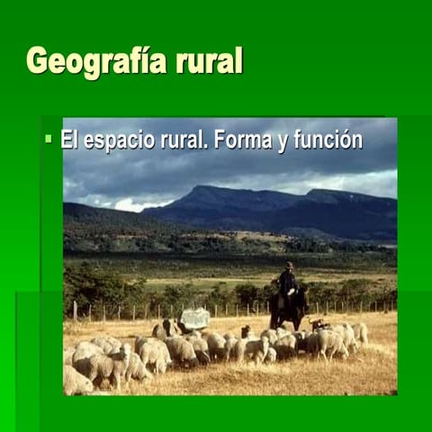 Espacio rural | PPTX