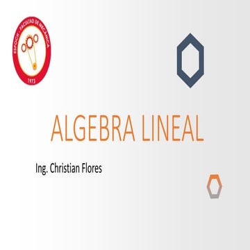 Espacios Vectoriales de álgebra lineal primero