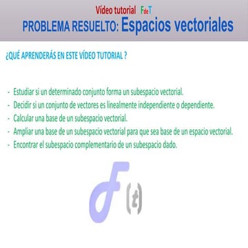 ESPACIOS VECTORIALES 01
