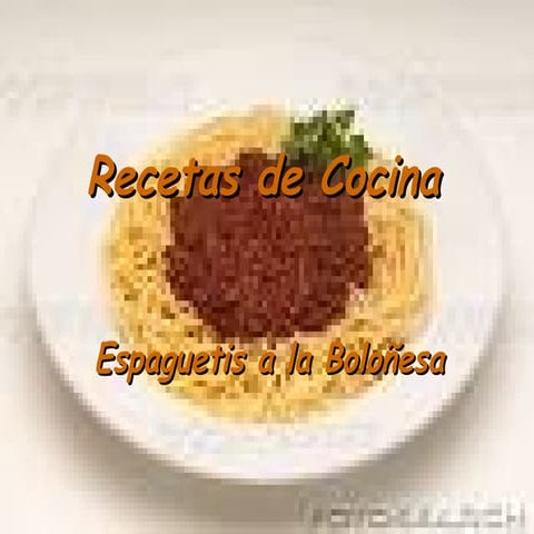 Espaguetis a la boloñesa
