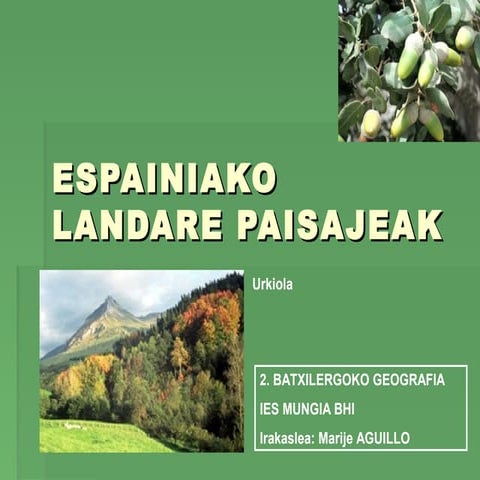 Espainiako landare paisajeak (llaburpena)