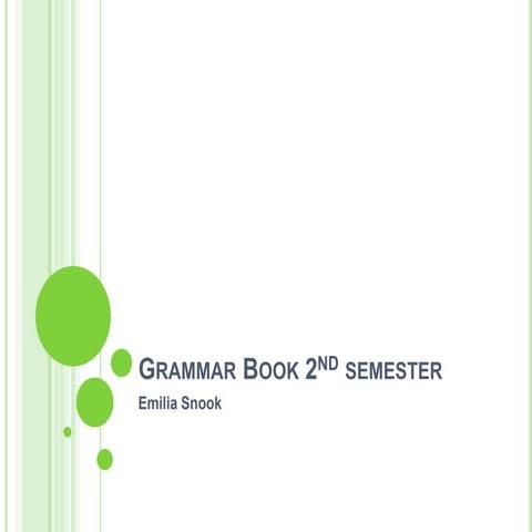 Espanol grammar book 2 semester
