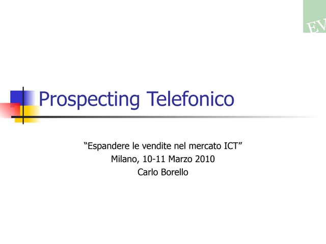 Espansione Vendite: Chiamate Efficaci
