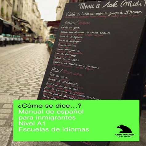Manual de español A1 | PDF