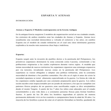 Esparta y atenas