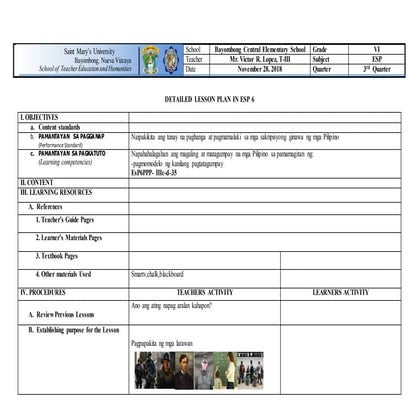 pagmomodelo ng kanilang pagtatagumpay