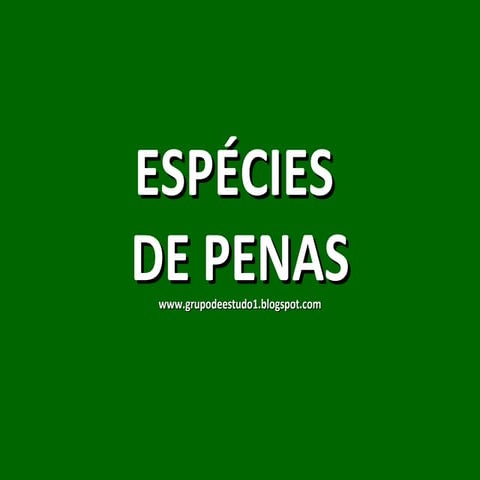 Espécies de Pena