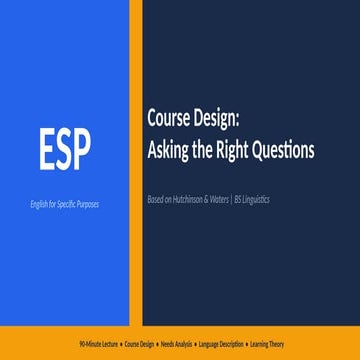 Evaluation in ESP | PPTX