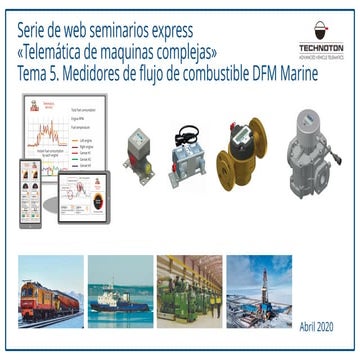 Medidores de combustible DFM Marine y DFM Indsutrial, <27,000 l / h tasa de f...