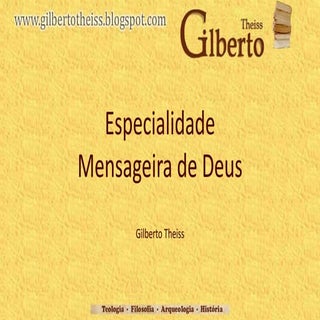 Especialidade mensageira de Deus - ...