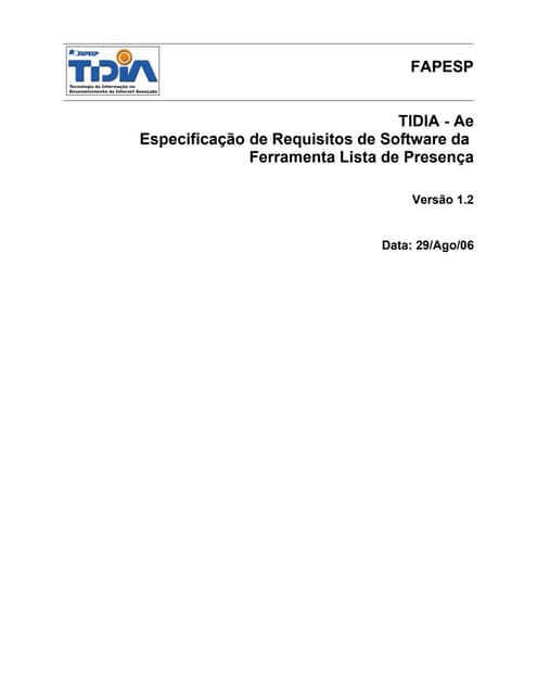 Especificação de requisitos