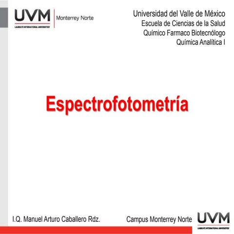 Espectrofotometría