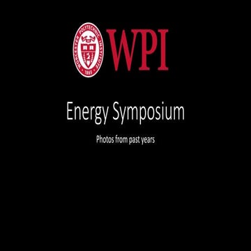 WPI's Energy Symposium Photos