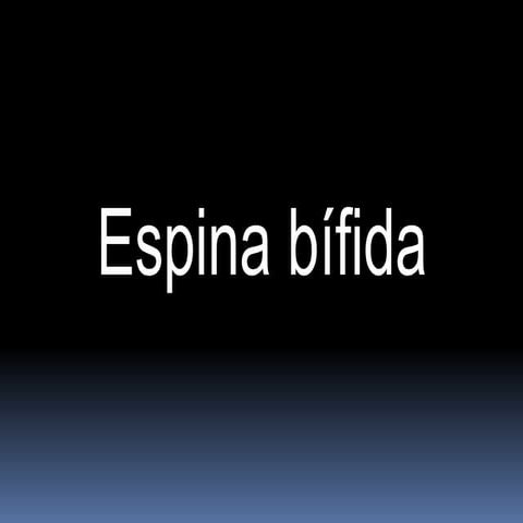 Espina bifida | PPT