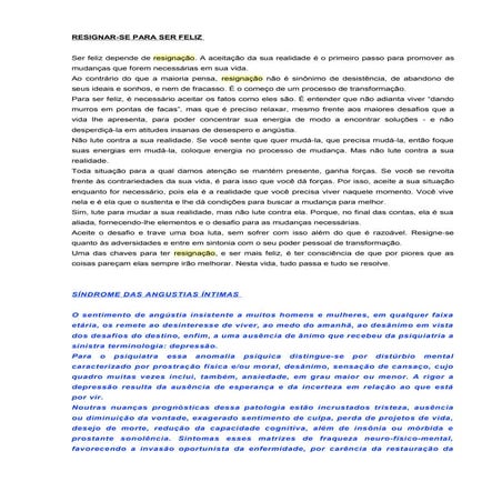 ( Espiritismo)   # - amag ramgis - resignacao