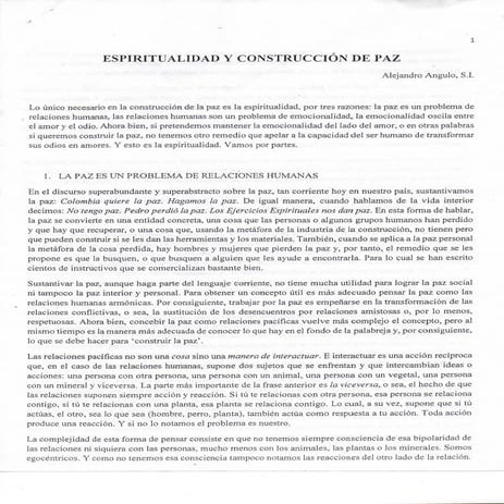 ESPIRITUALIDAD Y CONSTRUCCION DE PAZ _ ALEJANDRO ANGULO, S.I.
