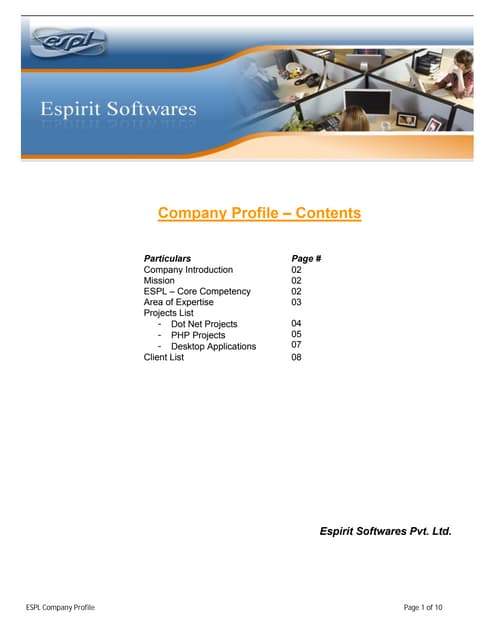 Espl   company profile