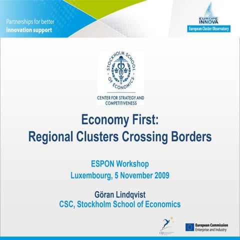 Regional Clusters Crossing Borders