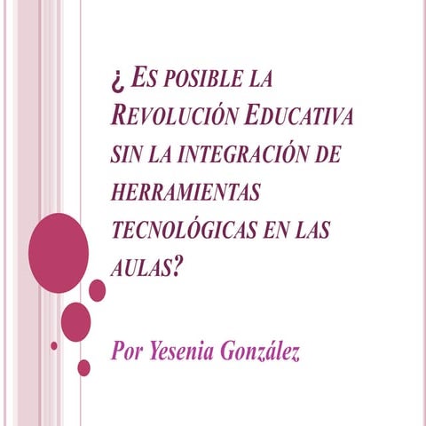 Es posible la revolución educativa sin la
