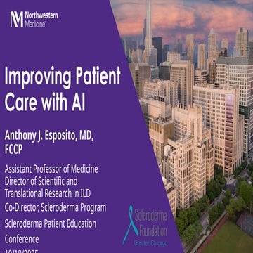Improving Patient Care with AI - Anthony Esposito, MD