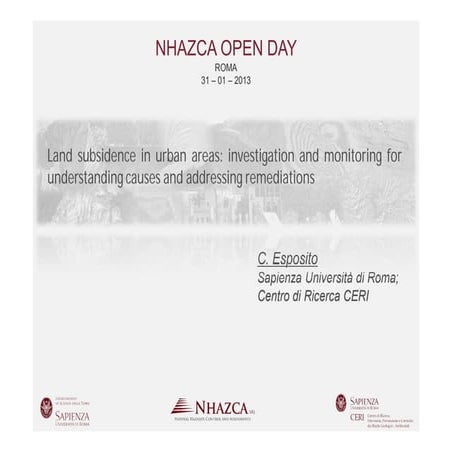 C. Esposito - NHAZCA Open Day 