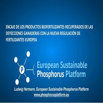 In Spanish: “Encaje de los productos biofertilisantes recuperados de las deye...