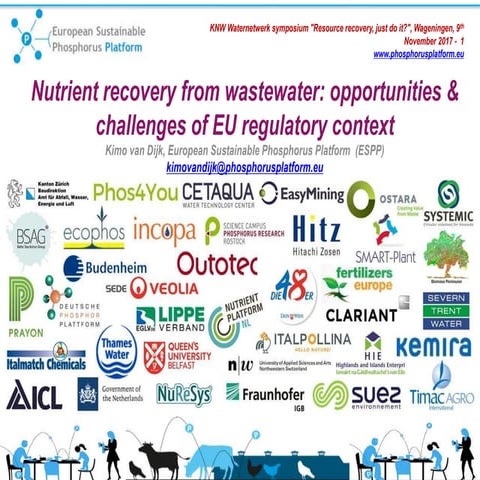Nutrient recovery from wastewater: opportunities & challenges of EU regulator...