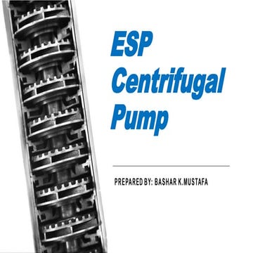 Apresentação bombeio centrífugo submerso.