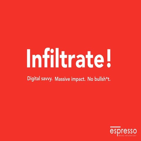 Introducing Espresso, the Brand Infiltration agency
