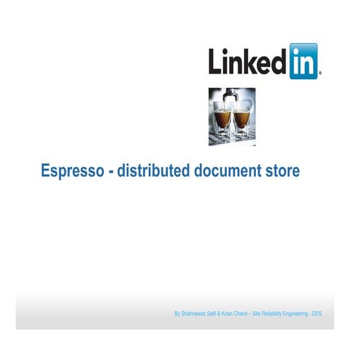 Espresso -  Shahnawaz Saifi & Kiran Chand  - DevOps Bangalore meetup March 28...