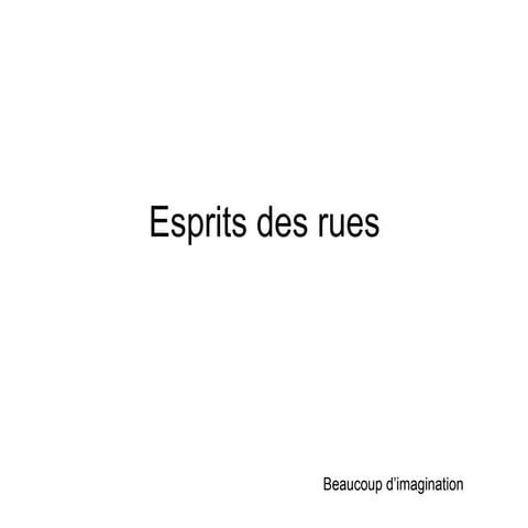 Esprit des Rues