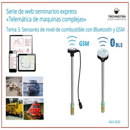 Sensores inalámbricos de nivel de combustible con Bluetooth y GSM. Seminario ...