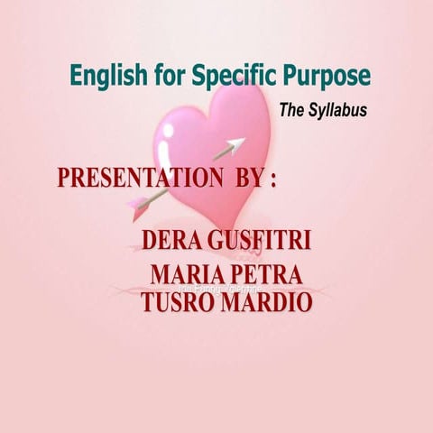 ESP the sylabus