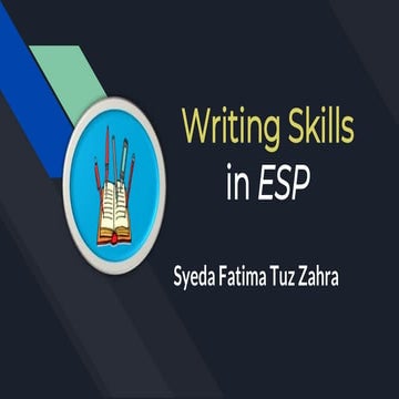 Writing Skills in ESP