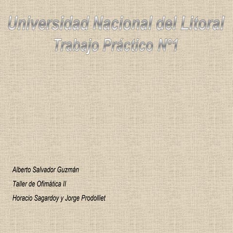 TP I - Taller de Ofimática II