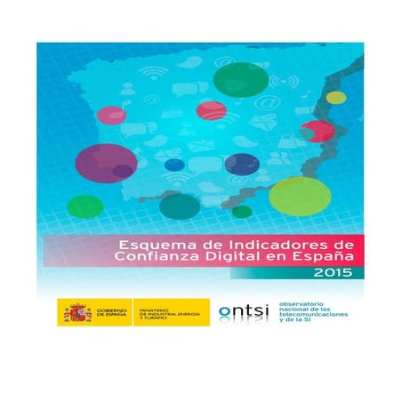 Esquema de indicadores de confianza digital en España 2015.