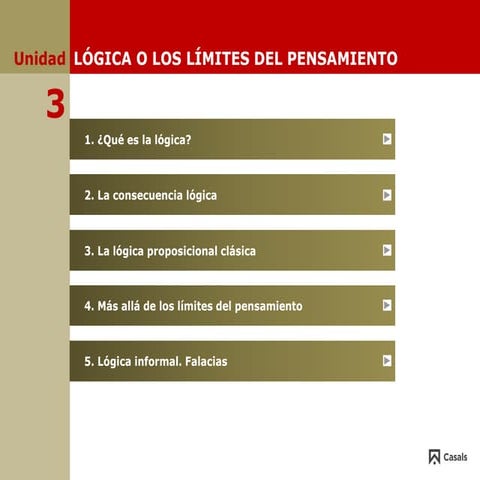 Lógica o los limites del pensamiento humano