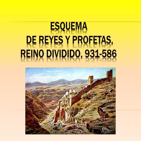 Esquema de reyes y profetas