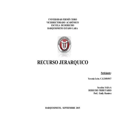Esquema recurso jerarquico saia